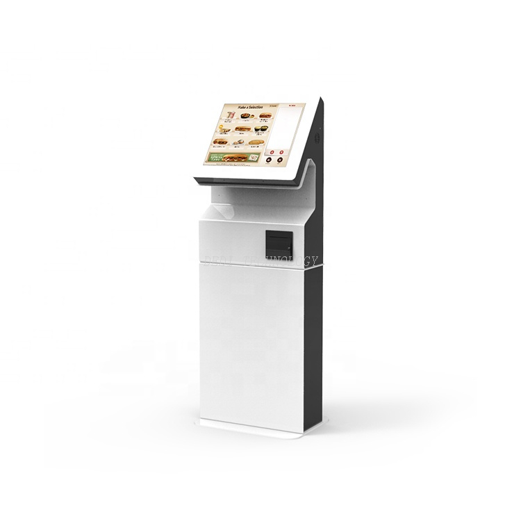 21.5 inch self interactive kiosk payment with printer