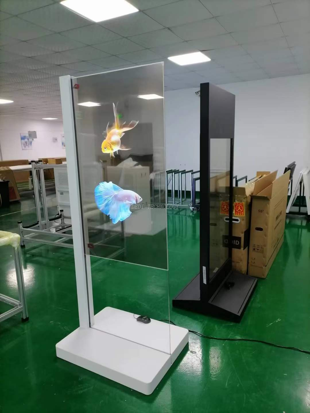 77 inch Transparent OLED AI-Powered Floor-standing Display