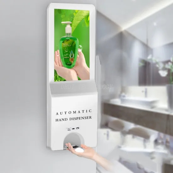 21.5" FHD Automatic Hand Sanitizer Dispenser+WiFi RJ45 Standing Auto Hand Sanitizing Billboards