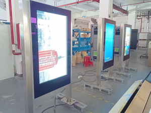 Outdoor Stainless steel LCD Waterproof Video Digital Kiosk 55inch Interactive Advertising TV Touch Screen Totem