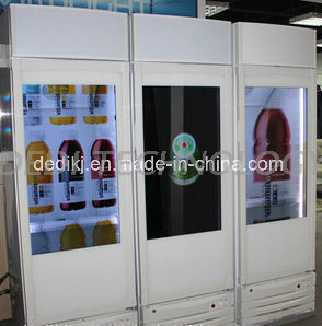 Dedi Hot Sale Transparent LCD Screen Refrigerator Glass Door /LCD Display Glass Door Refrigerator