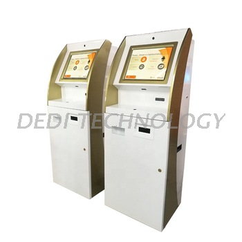 Dedi Touch Screen Cash Recycler Payment Kiosk Bitcoin Litecoin Etherum ATM