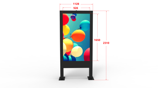 75 Inch All Weather Waterproof Outdoor Kiosk Touch Screen Monitor High Brightness Sunlight Readable Information LCD Screen for Railway Bus Subway Station