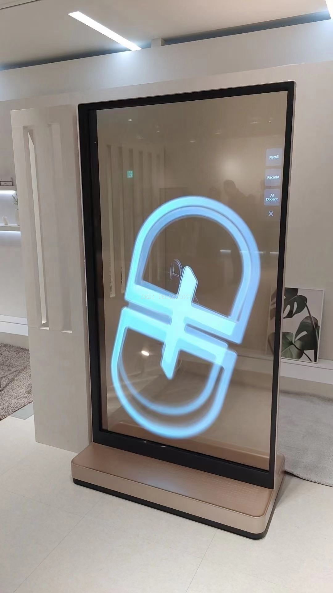  77 inch Transparent OLED AI-Powered Floor-standing Display