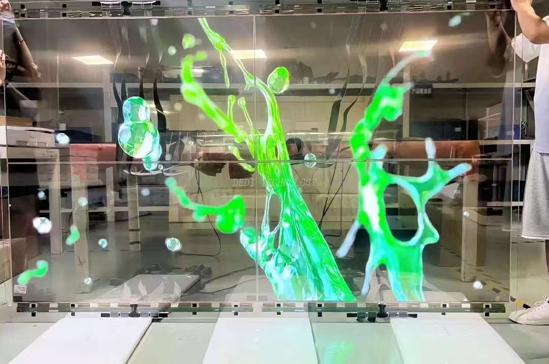  77 inch Transparent OLED AI-Powered Floor-standing Display