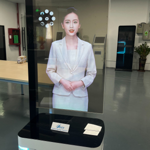 Transparent OLED 55inch AI-Powered Robot Digital Signage