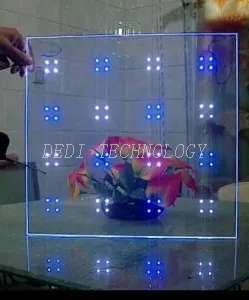 Transparent LED Smart Tempered Glass Screen