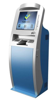 Economic Easy Design Deposit Money Customizable Touch Check Scanner Cash Acceptor ATM Kiosk 