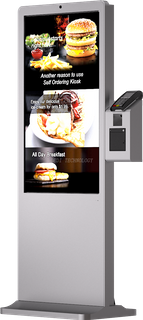 21.5Inch Restaurant food touch screen desktop table tablet terminal kiosk Android Fast Self Ordering Machine for payment