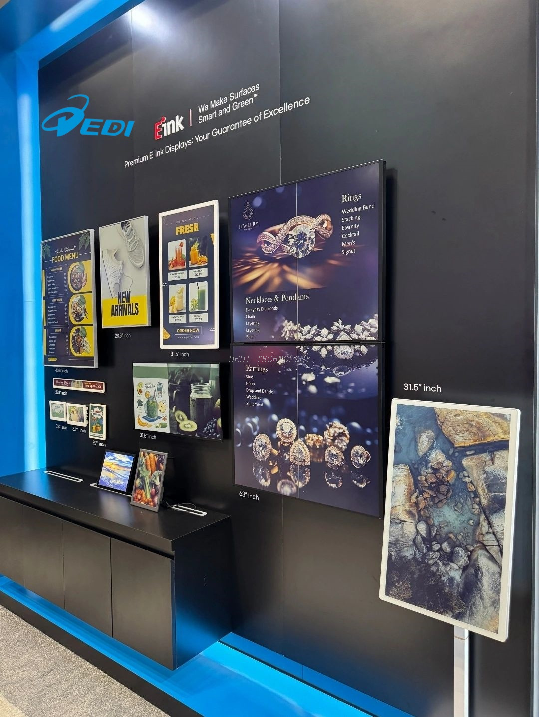 Outdoor E- Paper Display/low Power Consumption E-ink Panel/ Slim E-ink Black White Color Display Screen