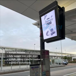 Hot Environmental Friendly 31.2 Inch E-Ink Signage Outdoor Big EInk Display, Bus Stop E-Ink Signage E-Ink Display Solar Power