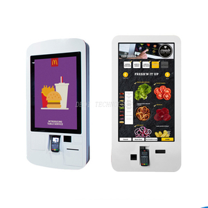32inch PCAP touch screen bill case payment kiosk 4K UHD Restaurant interactive order kiosk Android 7.1 OS