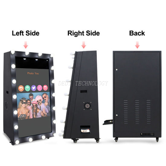 2019latest Model 55 Inch Portable Photo Booth Selfie Photo Booth, Magic Mirror